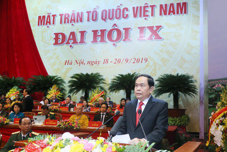 Mặt trận Tổ quốc bế mạc đại hội, cử ông Trần Thanh Mẫn tiếp tục làm chủ tịch - Ảnh 1.