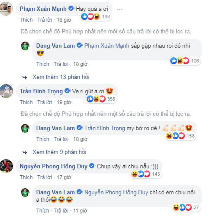 Văn Lâm khoe chiến tích trên Facebook và bảo chắc chắn không phải lần cuối - Ảnh 2.