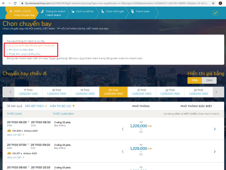 Vietnam Airlines muốn đối thủ niêm yết giá vé máy bay bao gồm thuế, phí - Ảnh 1.