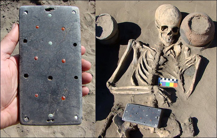 Tìm thấy điện thoại iPhone niên đại hơn 2.000 năm trong lăng mộ cổ - Ảnh 2.
