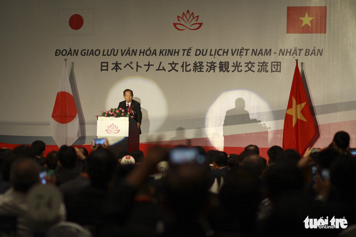 Tổng thư ký Đảng Dân chủ tự do Nhật Bản trồng sen cổ, thắt chặt quan hệ Việt - Nhật - Ảnh 3.
