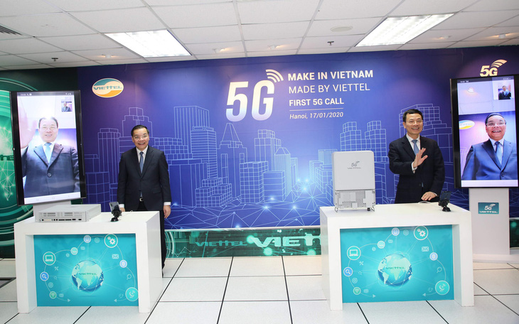 Thực hiện cuộc gọi 5G đầu tiên trên thiết bị hạ tầng mạng do Việt Nam sản xuất