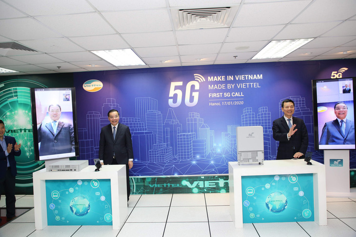 Thực hiện cuộc gọi 5G đầu tiên trên thiết bị hạ tầng mạng do Việt Nam sản xuất - Ảnh 1.