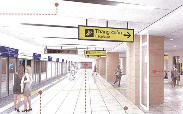 Metro số 1 Bến Thành - Suối Tiên sắp hoàn thiện ga Nhà hát TP