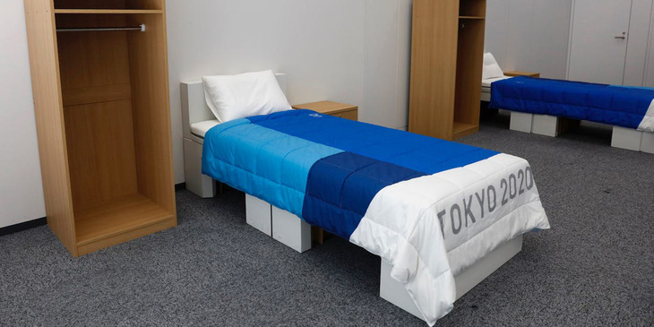 Nhật làm giường từ bìa cứng cho vận động viên Thế vận hội - Ảnh 1.