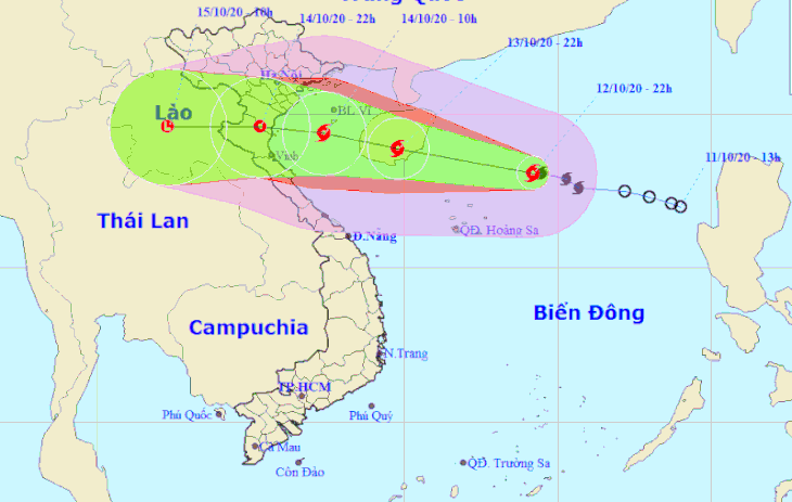 Bão số 7 cách Hoàng Sa 250km, giật cấp 11 và còn mạnh thêm - Ảnh 1.