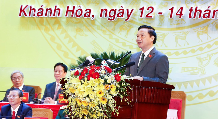 Ông Nguyễn Khắc Định được tiếp tục bầu làm bí thư Tỉnh ủy Khánh Hòa - Ảnh 1.