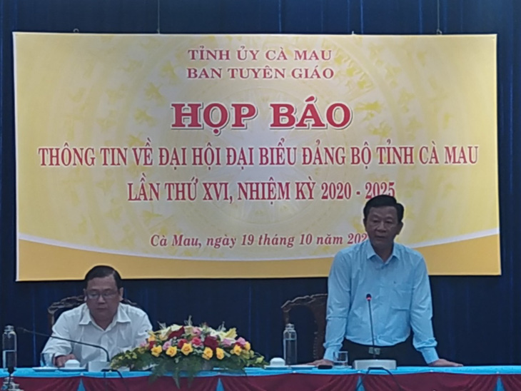 Bí thư Tỉnh ủy Cà Mau sẽ tiếp tục ứng cử nhiệm kỳ 2020-2025 - Ảnh 1.