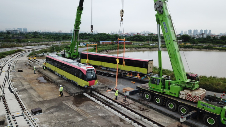 Đoàn tàu metro Nhổn - Ga Hà Nội đã về tới nơi tập kết - Ảnh 4.