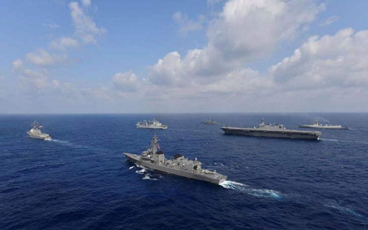 Úc trở lại tập trận hải quân cùng Mỹ, Nhật Bản, Ấn Độ