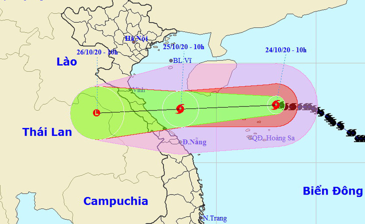 Chiều nay bão số 8 cách Hoàng Sa 110km, gió giật cấp 12 - Ảnh 1.