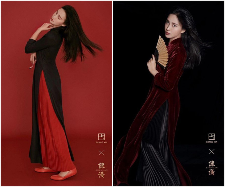 Nữ nhiếp ảnh gia Trung Quốc gây tranh cãi vì thiết kế giống áo dài Việt Nam - Ảnh 1.