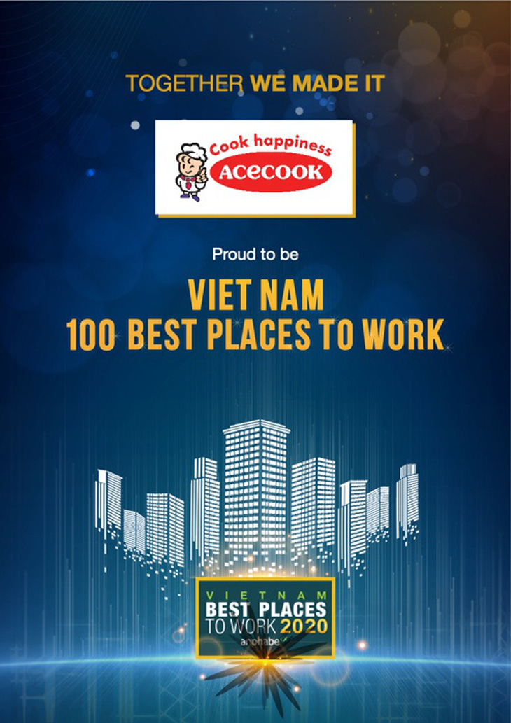 Acecook Việt Nam thuộc Top 10 Doanh Nghiệp tiêu biểu có nguồn nhân lực hạnh phúc 2020 - Ảnh 1.