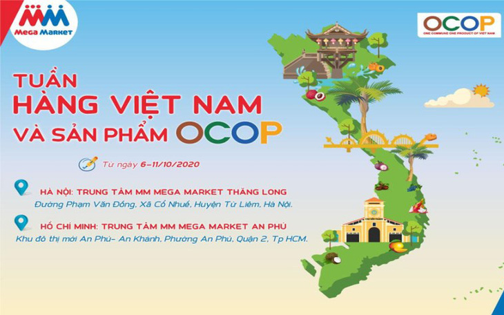 Tuần hàng Việt Nam và sản phẩm OCOP sắp diễn ra tại MM Mega Market