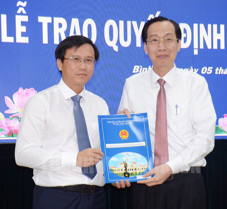 Ông Nguyễn Minh Nhựt làm chủ tịch UBND quận Bình Tân - Ảnh 1.
