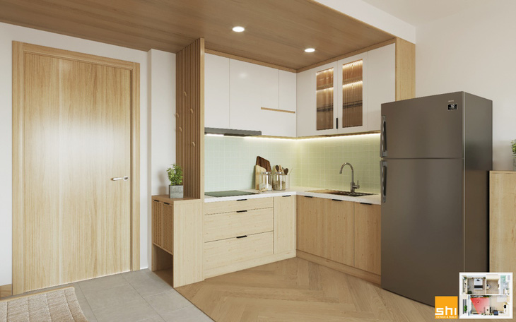 Thiết kế nội thất căn hộ phong cách Japandi - Sự kết hợp 2 châu lục - Ảnh 5.