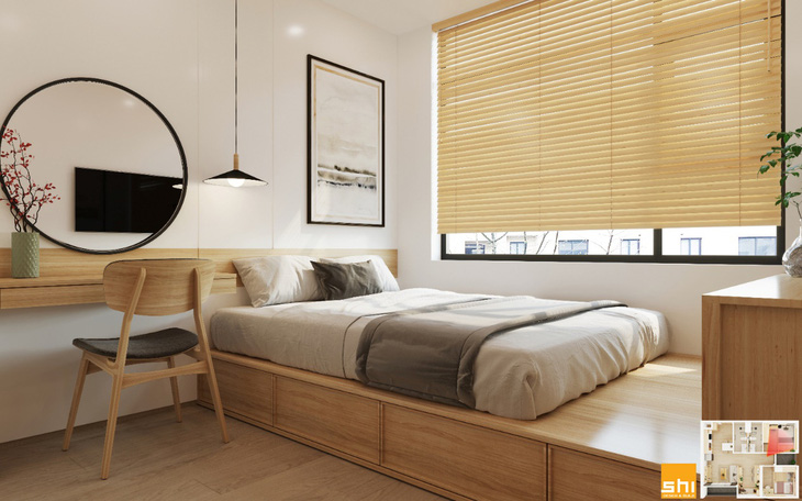 Thiết kế nội thất căn hộ phong cách Japandi - Sự kết hợp 2 châu lục - Ảnh 8.