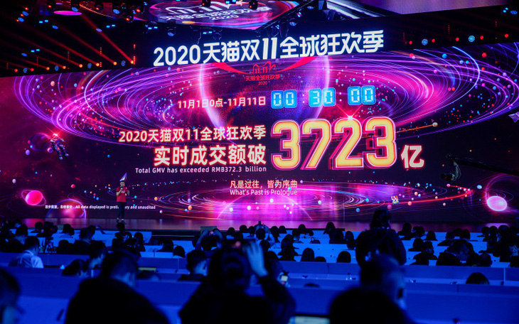 Ngày độc thân 11-11: Alibaba ghi nhận doanh thu kỷ lục 56 tỉ USD trong 10 ngày