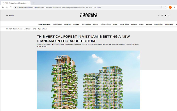 Tạp chí Mỹ viết về tòa tháp xanh cao nhất Việt Nam - Ảnh 2.