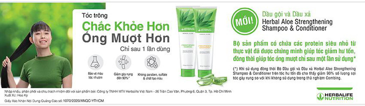 Herbalife Việt Nam ra mắt Dầu gội Herbal Aloe Strengthening Shampoo và Dầu xả Herbal Aloe Strengthen - Ảnh 2.