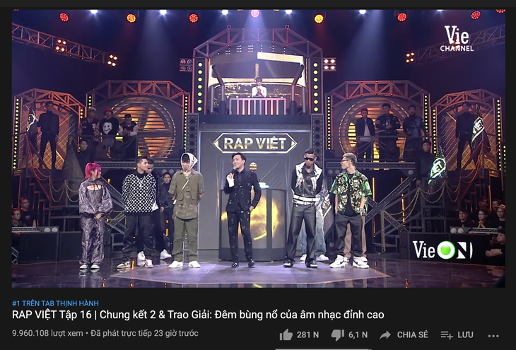 Trấn Thành diễn đạt không rõ ràng, chưa có kết luận Rap Việt lập kỷ lục YouTube thế giới - Ảnh 3.