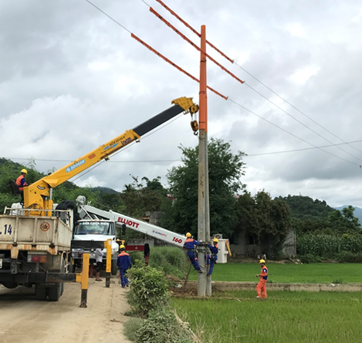 EVNNPC đề phòng sự cố lưới điện do thiên tai tại Hà Giang - Ảnh 1.