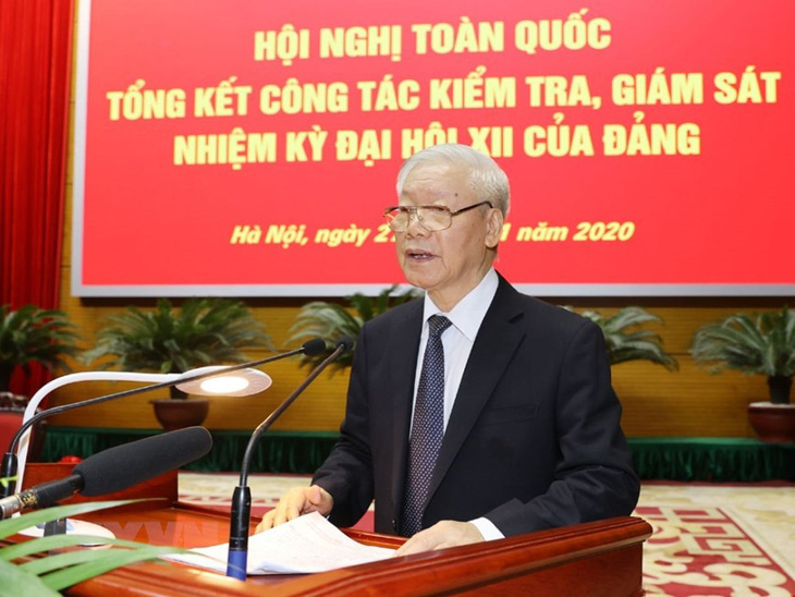 Tổng bí thư, Chủ tịch nước Nguyễn Phú Trọng dự hội nghị về công tác kiểm tra, giám sát - Ảnh 3.