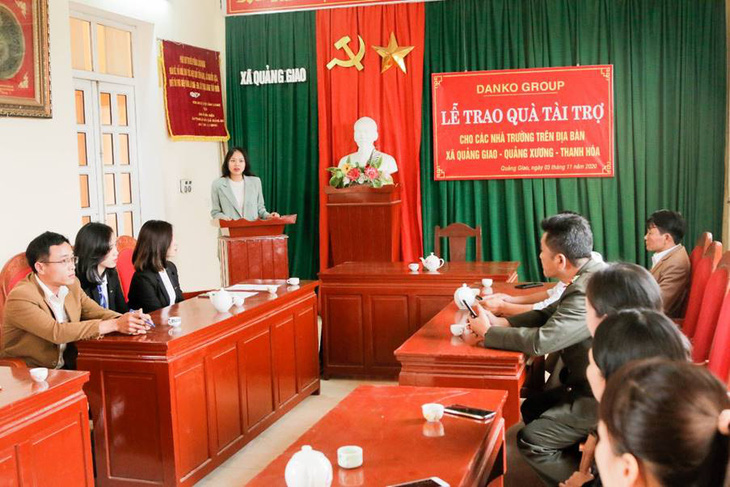Danko Group trao Quỹ học bổng Danko cho các trường tại xã Quảng Giao, tỉnh Thanh Hóa - Ảnh 7.