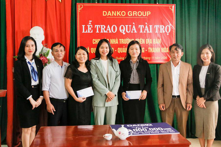 Danko Group trao Quỹ học bổng Danko cho các trường tại xã Quảng Giao, tỉnh Thanh Hóa - Ảnh 8.