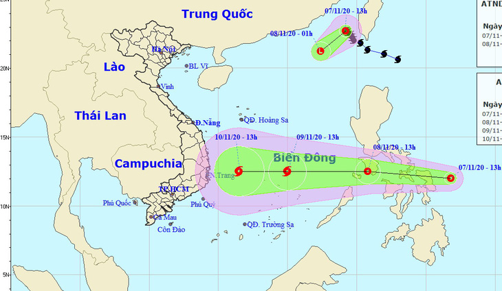 Bão số 11 vừa suy yếu, Biển Đông lại đón áp thấp có thể thành bão số 12 - Ảnh 1.