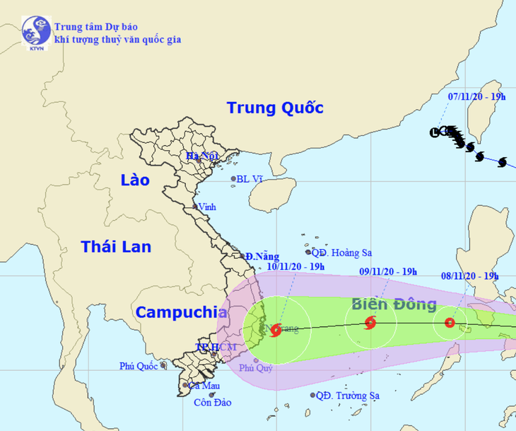 Áp thấp nhiệt đới hướng vào Biển Đông, có thể thành bão mạnh cấp 8 vào ngày 9-11 - Ảnh 1.