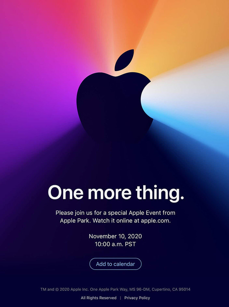Apple sẽ trình làng dòng Mac mới tại sự kiện One More Thing? - Ảnh 1.