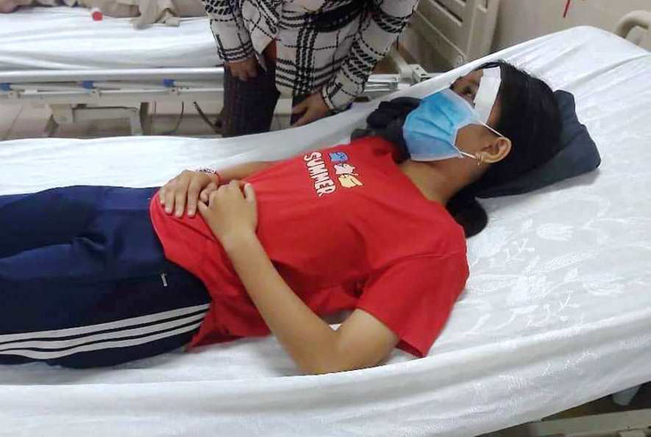 Nữ sinh bị đánh sau va quẹt giao thông ở Tây Ninh kịp đến trường dự thi - Ảnh 1.
