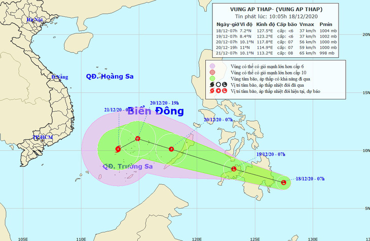 Biển Đông có thể bão trong 2-3 ngày tới - Ảnh 1.