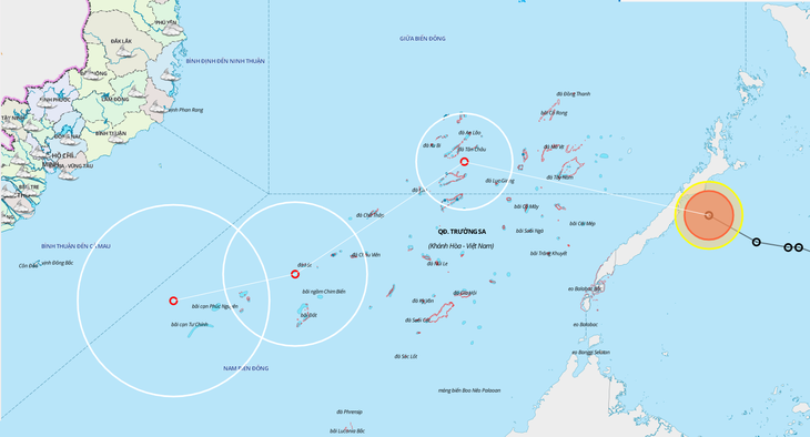 Sáng sớm 20-12, áp thấp nhiệt đới vào Biển Đông, có thể mạnh lên thành cơn bão 14 - Ảnh 2.