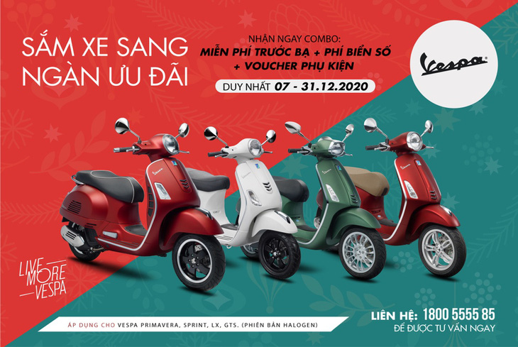 Tại sao đây là thời điểm vàng sắm xe sang Vespa & Piaggio? - Ảnh 1.