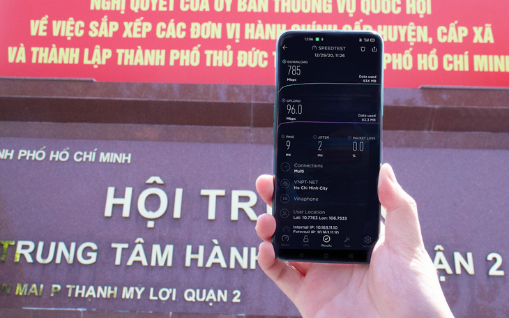 Vinaphone và Viettel phát sóng 5G tại khu vực thuộc Thành phố Thủ Đức