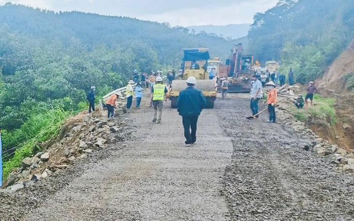 Quốc lộ 26 Khánh Hòa nối Đắk Lắk đã được sửa chữa, thông xe