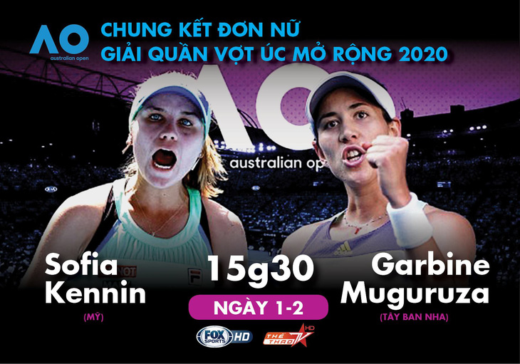 Lịch trực tiếp chung kết đơn nữ Giải quần vợt Úc mở rộng 2020 - Ảnh 1.