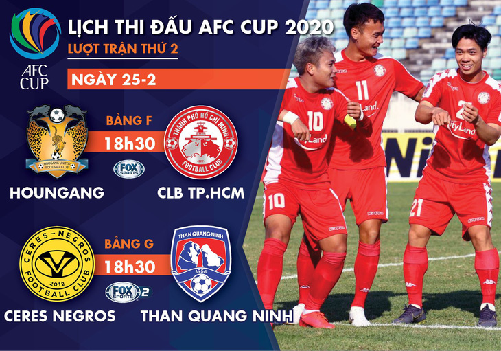 Lịch trực tiếp của CLB TP.HCM và Than Quảng Ninh tại AFC Cup 2020 - Ảnh 1.
