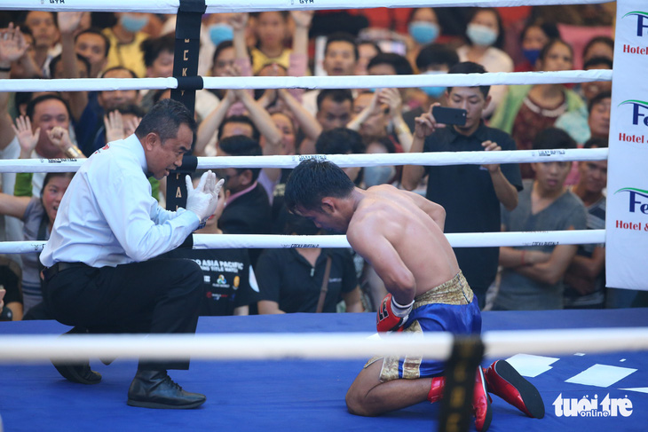 Đêm toàn thắng của quyền Anh Việt Nam tranh đai WBO châu Á - Thái Bình Dương - Ảnh 4.