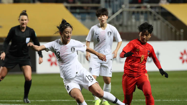 Hàn Quốc vùi dập Myanmar 7-0, tuyển nữ Việt Nam sáng cửa đi tiếp - Ảnh 2.