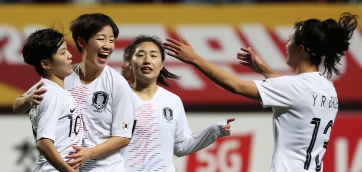 Hàn Quốc vùi dập Myanmar 7-0, tuyển nữ Việt Nam sáng cửa đi tiếp - Ảnh 1.