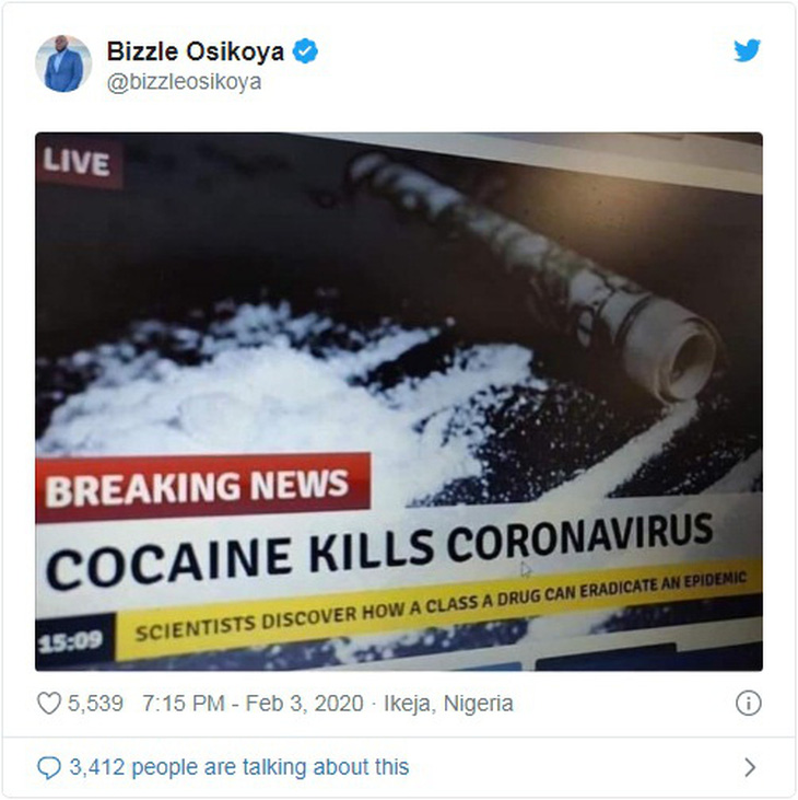 Mỹ bác bỏ tin giả hít cocaine, chất tẩy trắng, tỏi, thủ dâm chữa được corona - Ảnh 1.