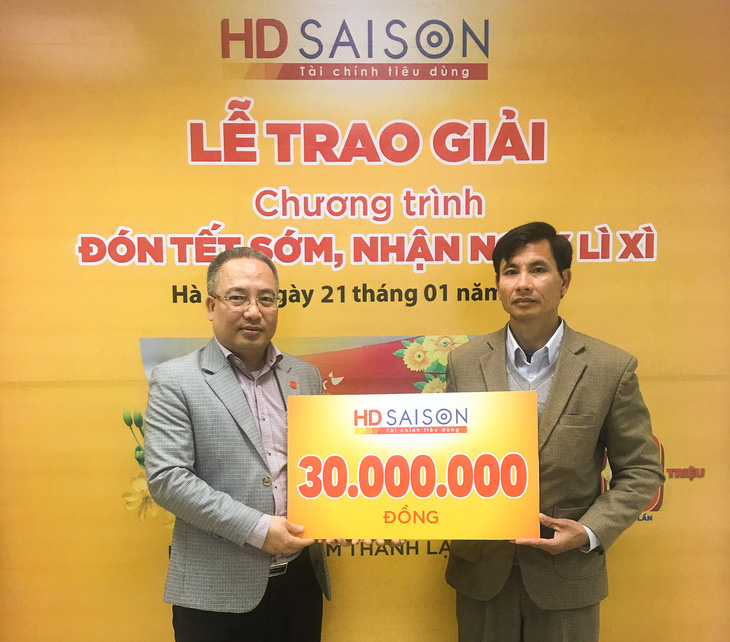 Trúng thưởng 30 triệu đồng khi vay tiêu dùng với HD SAISON - Ảnh 1.