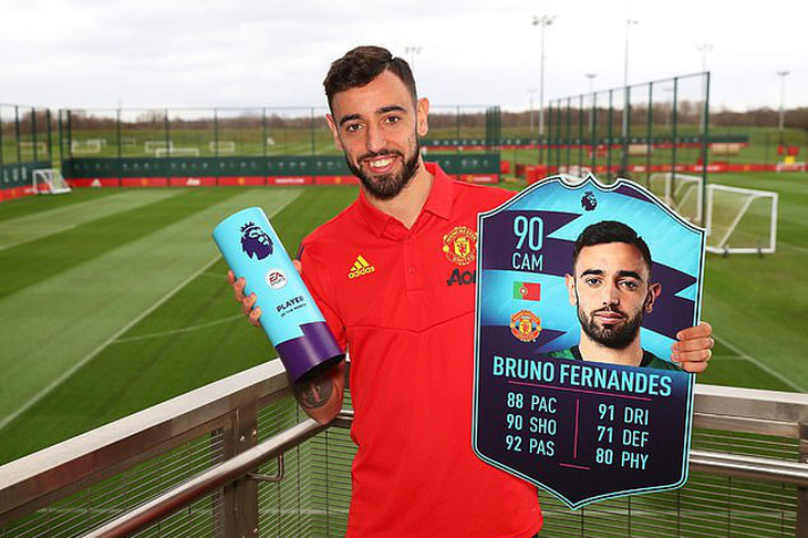 Bruno Fernandes là Cầu thủ xuất sắc nhất tháng 2 của Premier League - Ảnh 1.