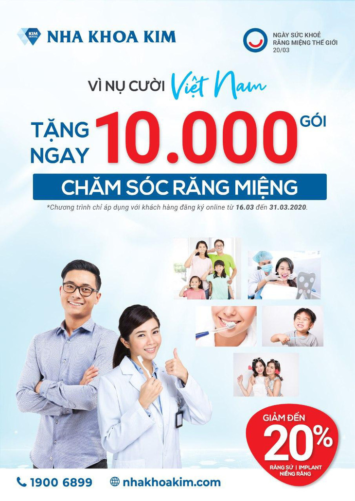 Vì nụ cười Việt Nam - Nha Khoa Kim tặng 10.000 gói chăm sóc răng miệng - Ảnh 2.