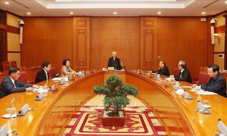 Tổng Bí thư, Chủ tịch nước Nguyễn Phú Trọng chủ trì họp Tiểu ban Nhân sự - Ảnh 1.