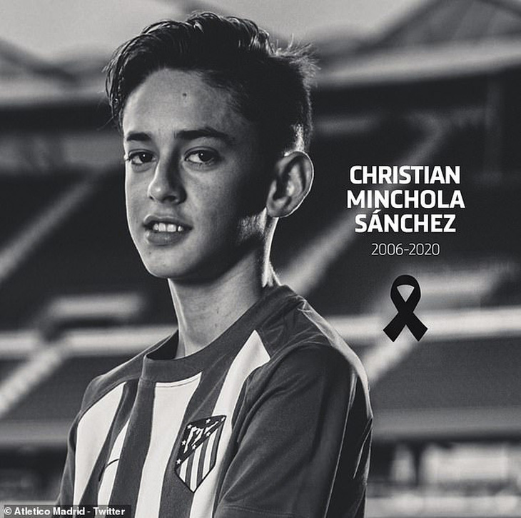 Tài năng trẻ của Atletico Madrid qua đời ở tuổi 14 - Ảnh 1.