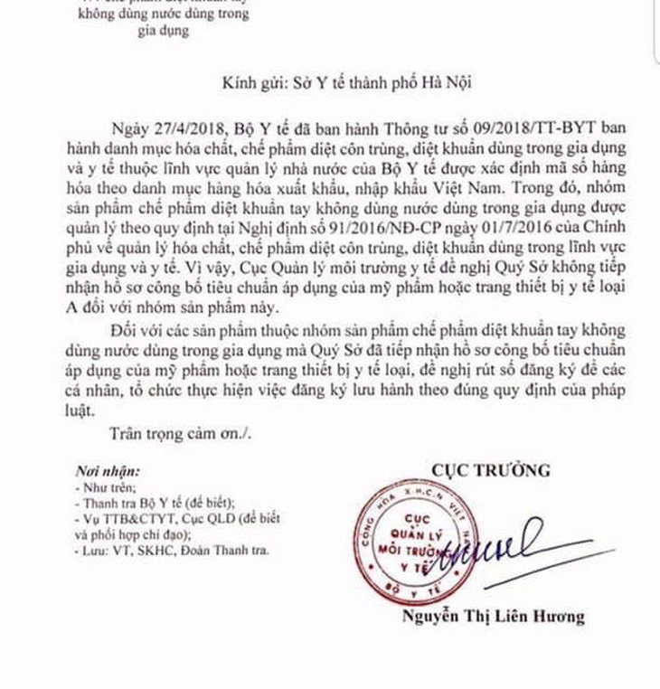Sở Y tế Hà Nội bị trách vì chứng nhận sản phẩm sai - Ảnh 1.